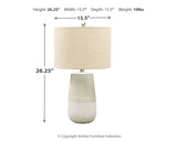 Shavon Beige/White Table Lamp