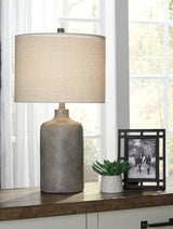 Linus Antique Black Table Lamp