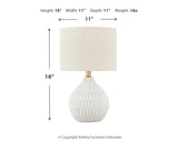 Wardmont White Table Lamp