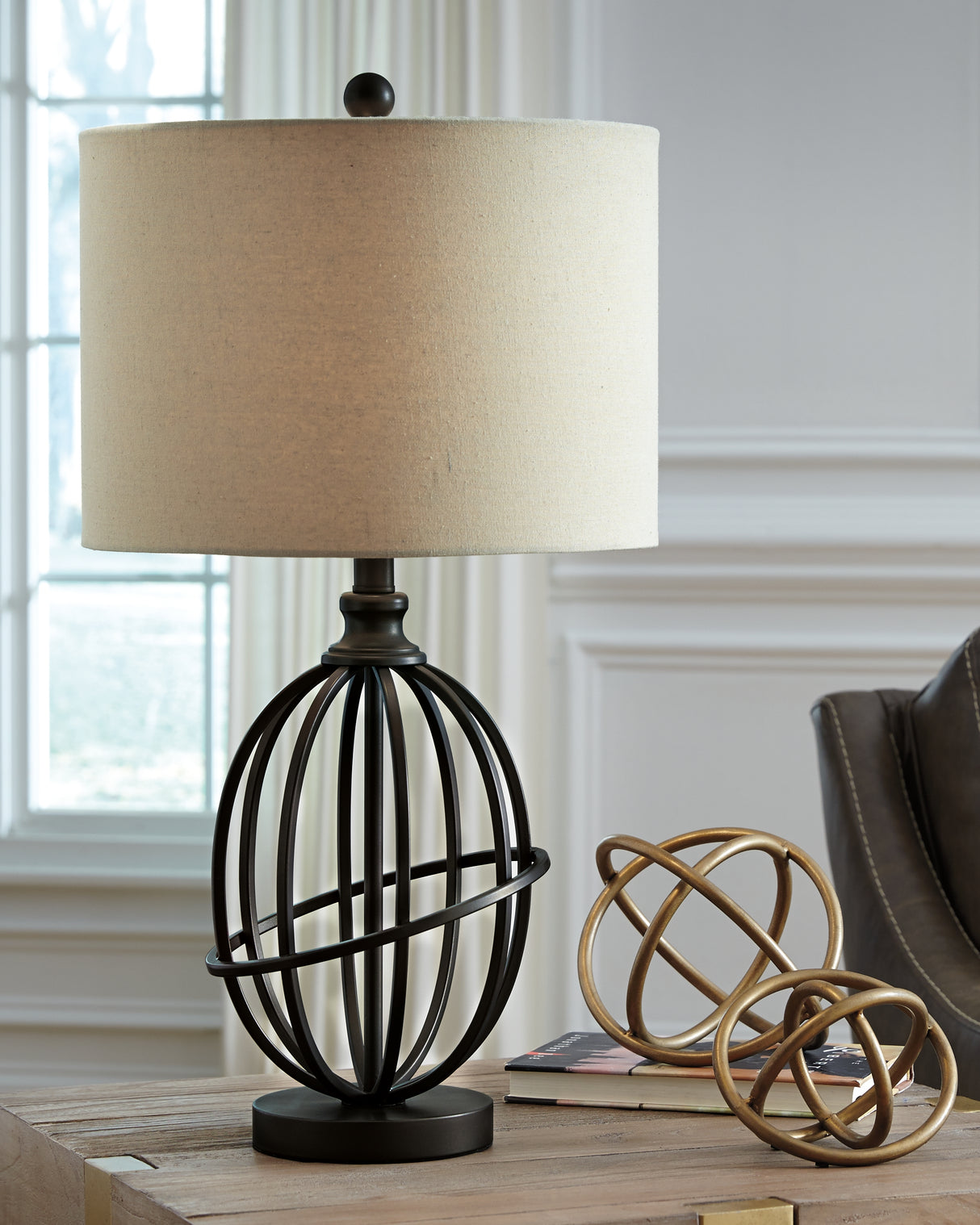 Manasa Dark Brown Table Lamp