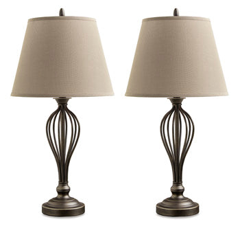 Ornawell Antique Bronze Finish Table Lamp (Set Of 2)