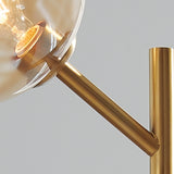 Abanson Amber/Gold Finish Floor Lamp