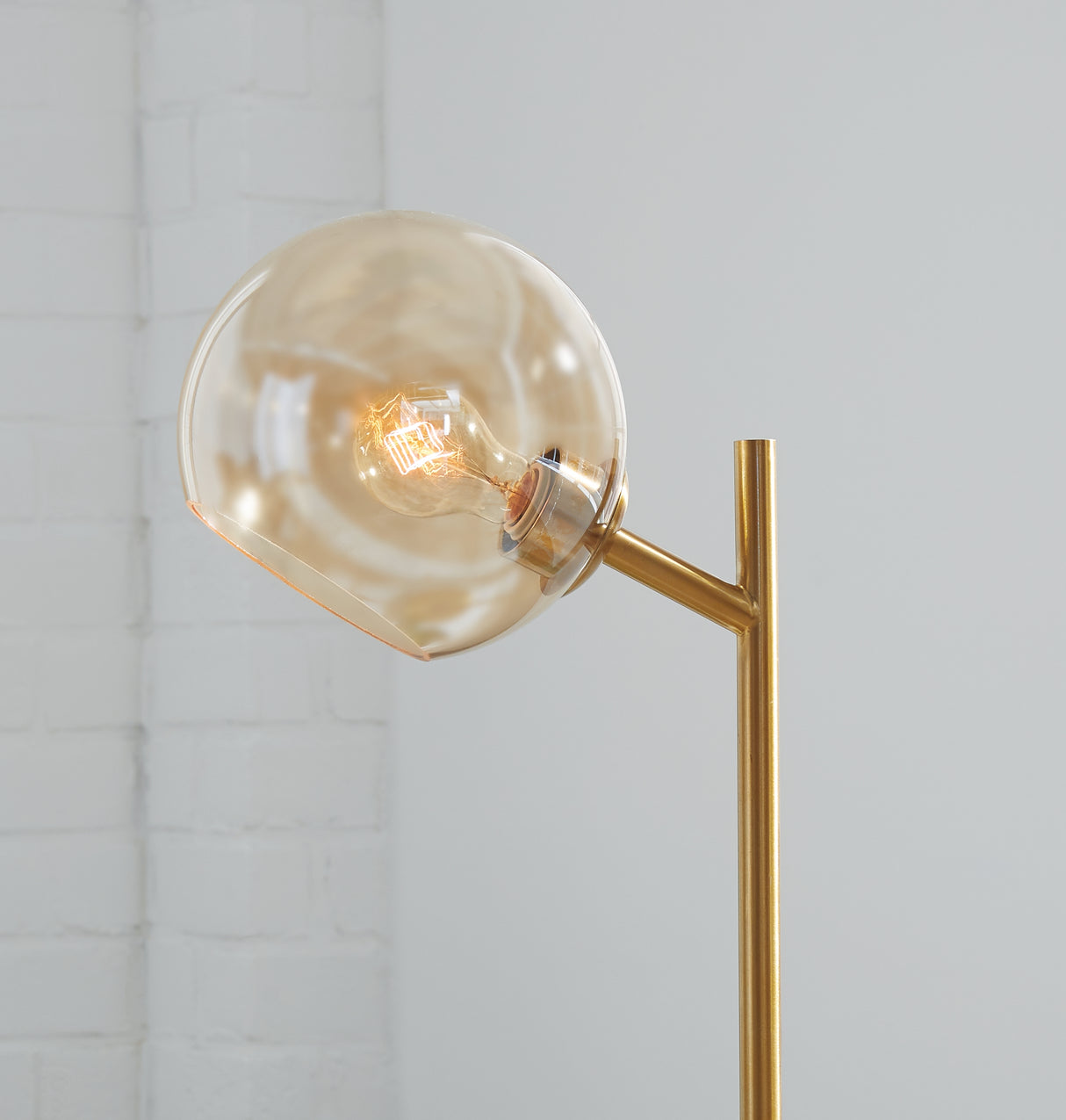 Abanson Amber/Gold Finish Desk Lamp