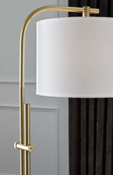 Baronvale Brass Finish Floor Lamp