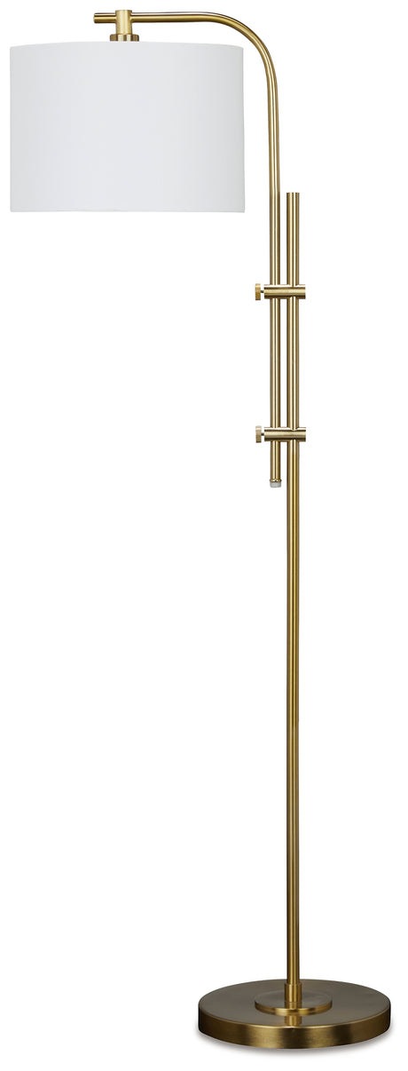 Baronvale Brass Finish Floor Lamp