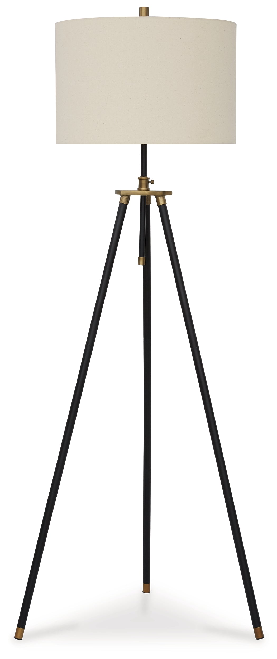 Cashner Black/Gold Finish Floor Lamp