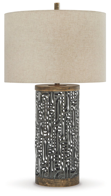 Dayo Gray/Gold Finish Table Lamp