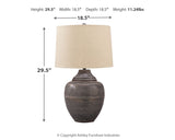 Olinger Brown Table Lamp