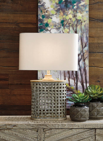 Deondra Gray Table Lamp