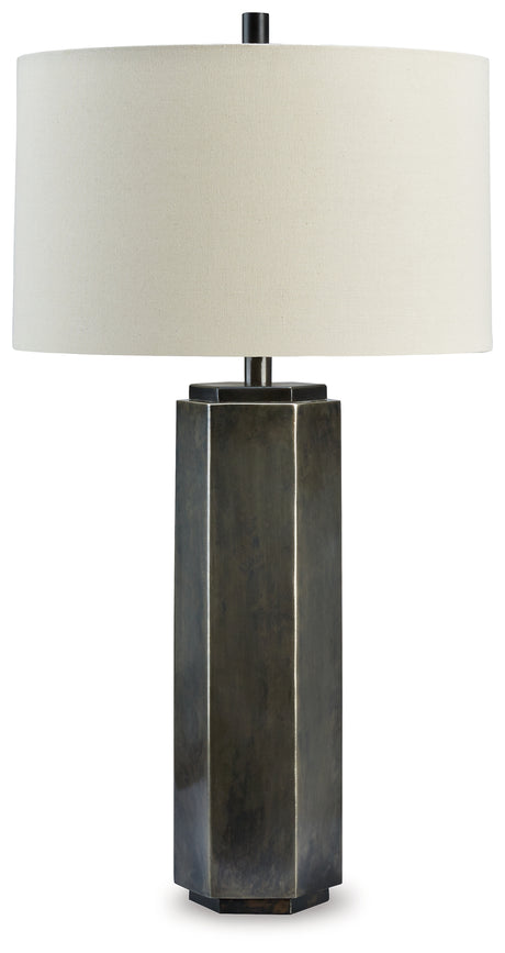 Dirkton Antique Pewter Finish Table Lamp