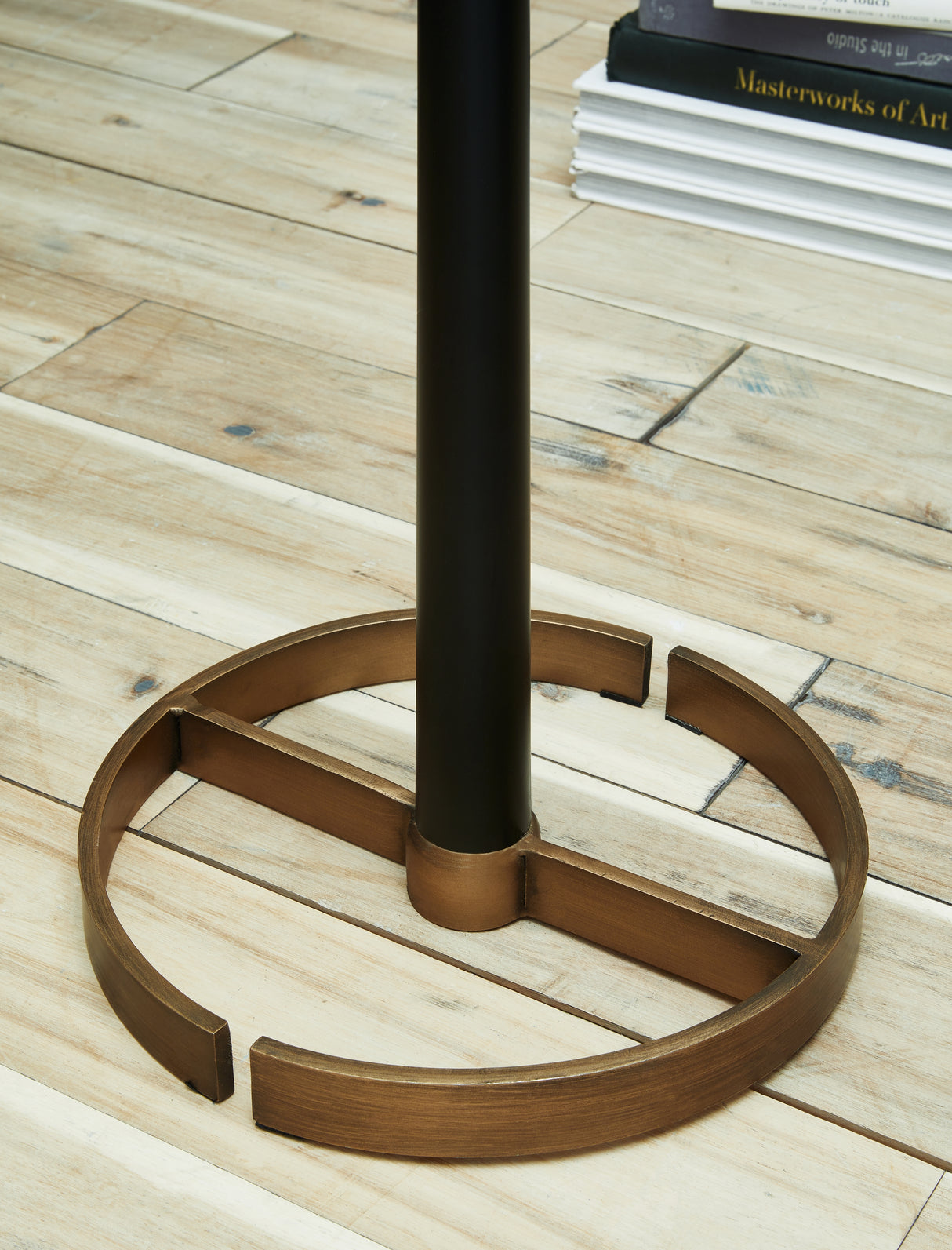 Amadell Black/Gold Finish Floor Lamp