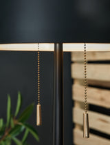 Amadell Black/Gold Finish Floor Lamp