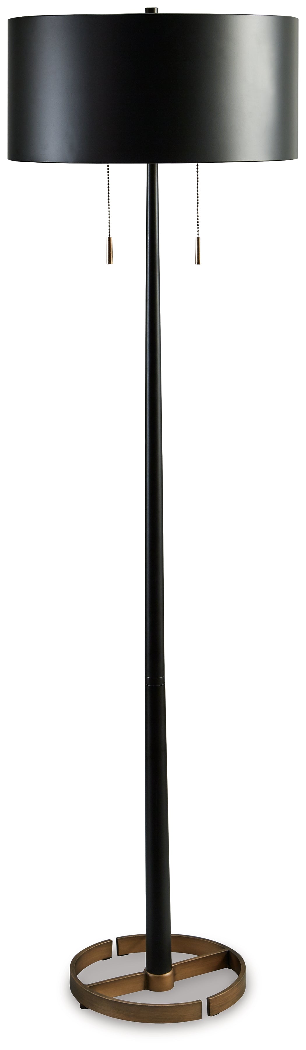 Amadell Black/Gold Finish Floor Lamp