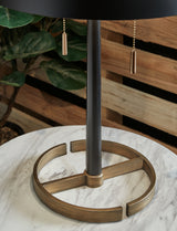 Amadell Black/Gold Finish Table Lamp