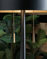 Amadell Black/Gold Finish Table Lamp