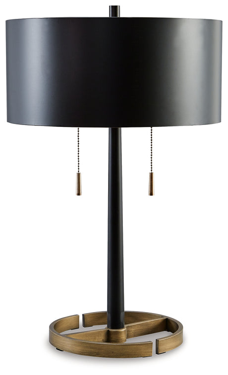 Amadell Black/Gold Finish Table Lamp