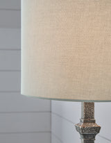 Oralieville Distressed Gray Accent Lamp