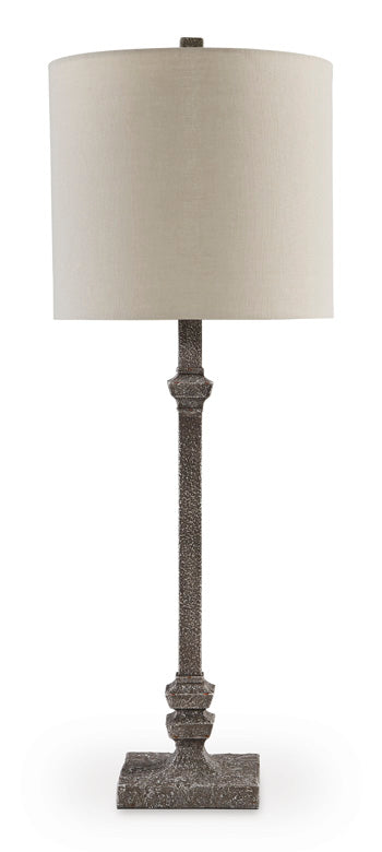 Oralieville Distressed Gray Accent Lamp