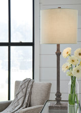 Oralieville Distressed Gray Accent Lamp