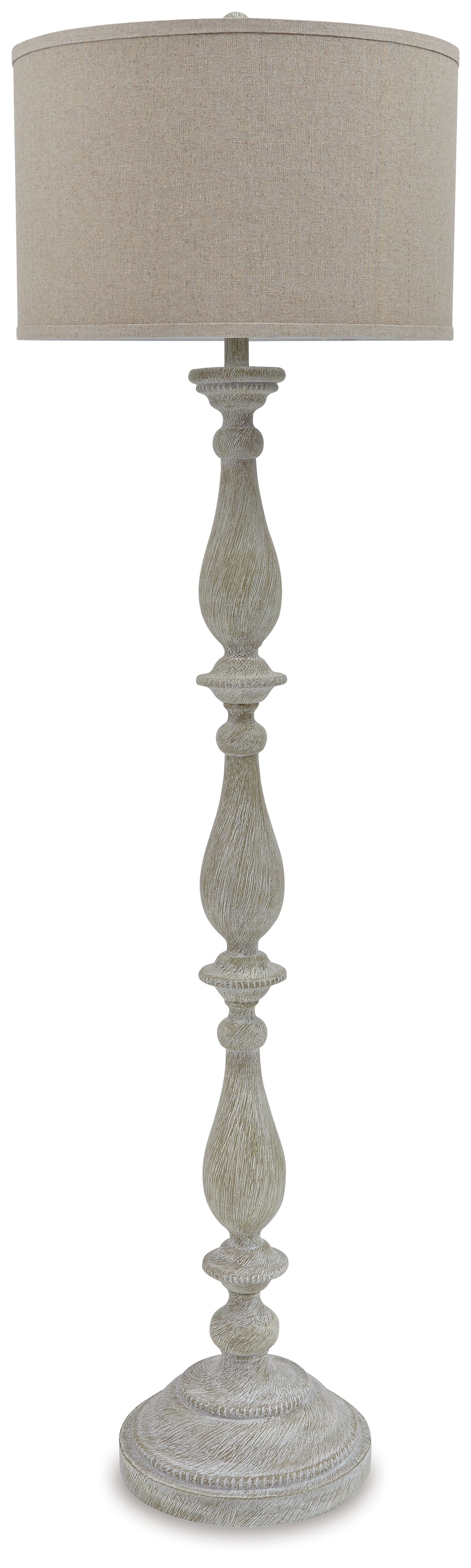 Bernadate Whitewash Floor Lamp