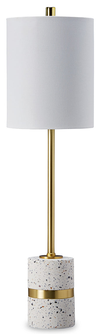 Maywick White/Brass Finish Table Lamp