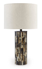 Ellford Black/Brown/Cream Table Lamp