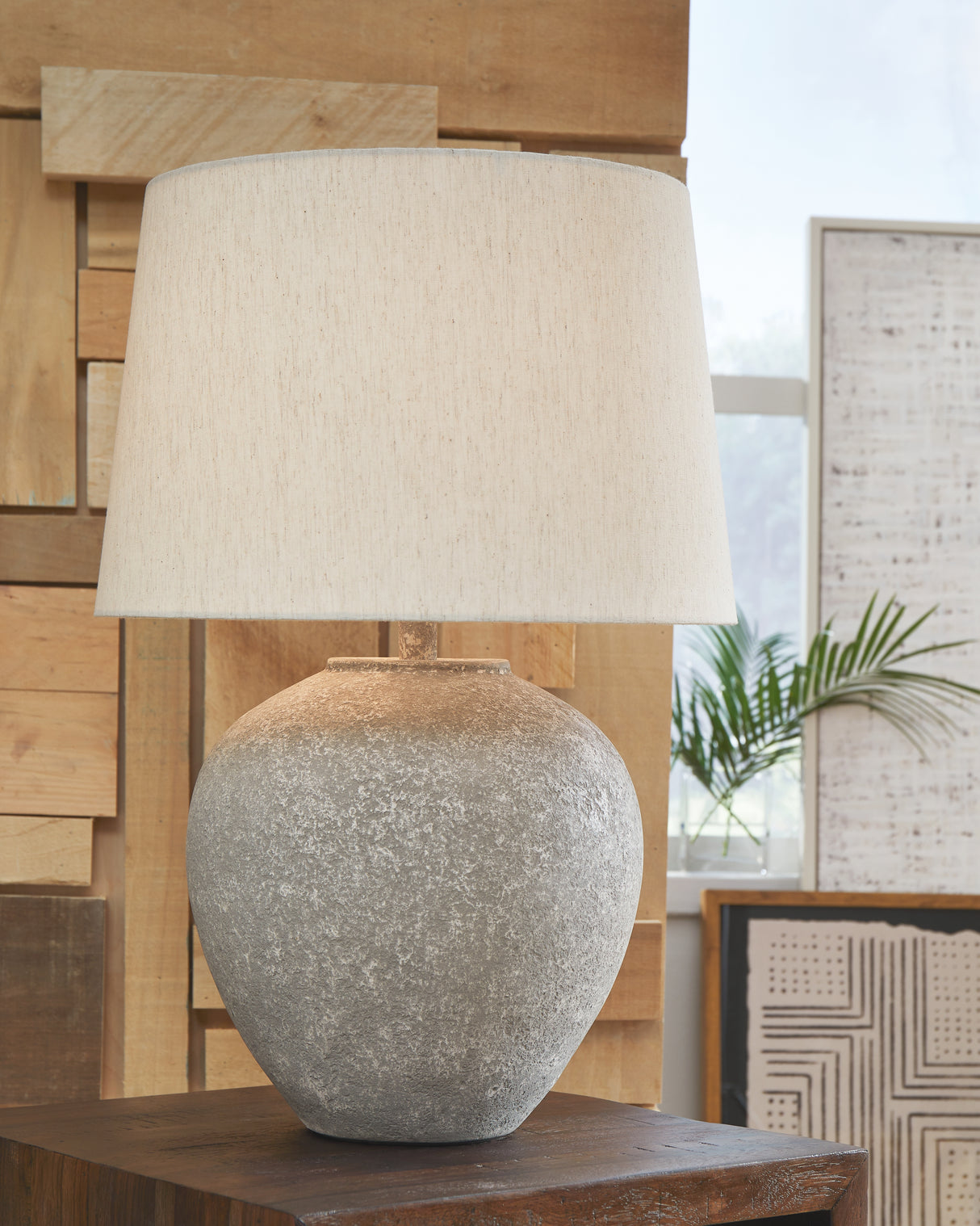 Dreward Distressed Gray Table Lamp