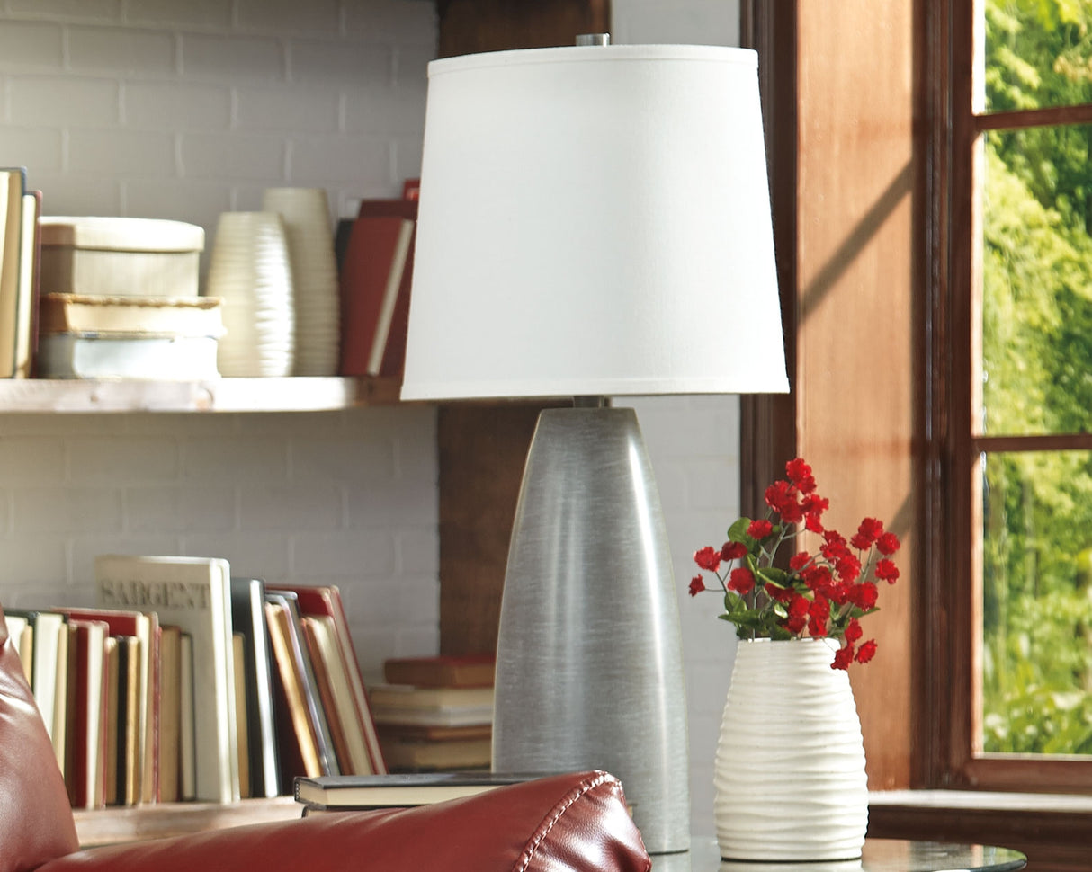 Shavontae Gray Table Lamp (Set Of 2)