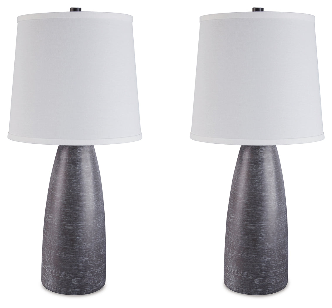 Shavontae Gray Table Lamp (Set Of 2)