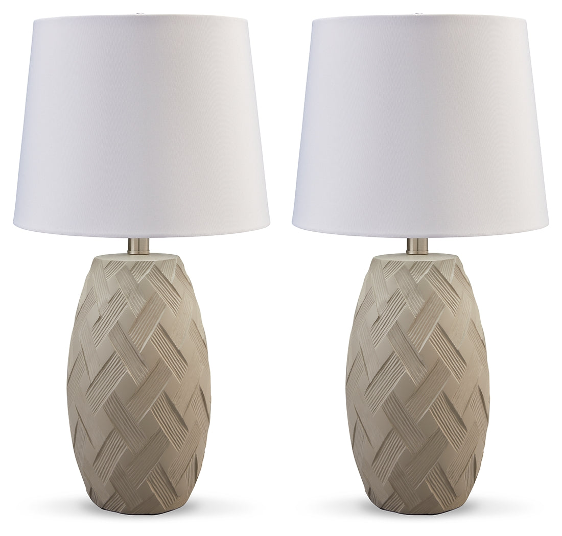 Tamner Taupe Table Lamp (Set Of 2)