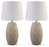 Tamner Taupe Table Lamp (Set Of 2)