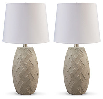 Tamner Taupe Table Lamp (Set Of 2)