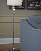 Joaquin Clear/Chrome Finish Floor Lamp