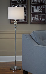 Joaquin Clear/Chrome Finish Floor Lamp