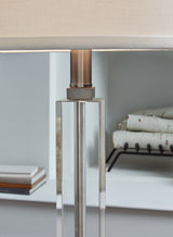 Deccalen Clear/Silver Finish Table Lamp