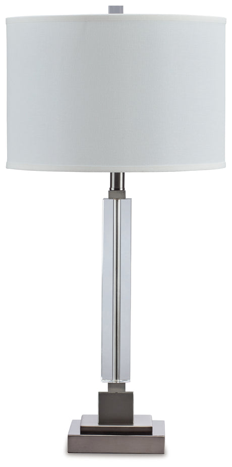 Deccalen Clear/Silver Finish Table Lamp