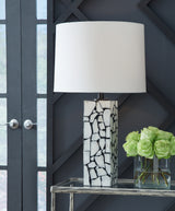 Macaria White/Black Table Lamp