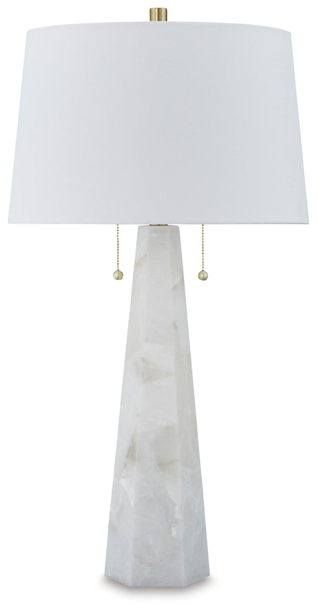 Gusley White/Gold Finish Table Lamp