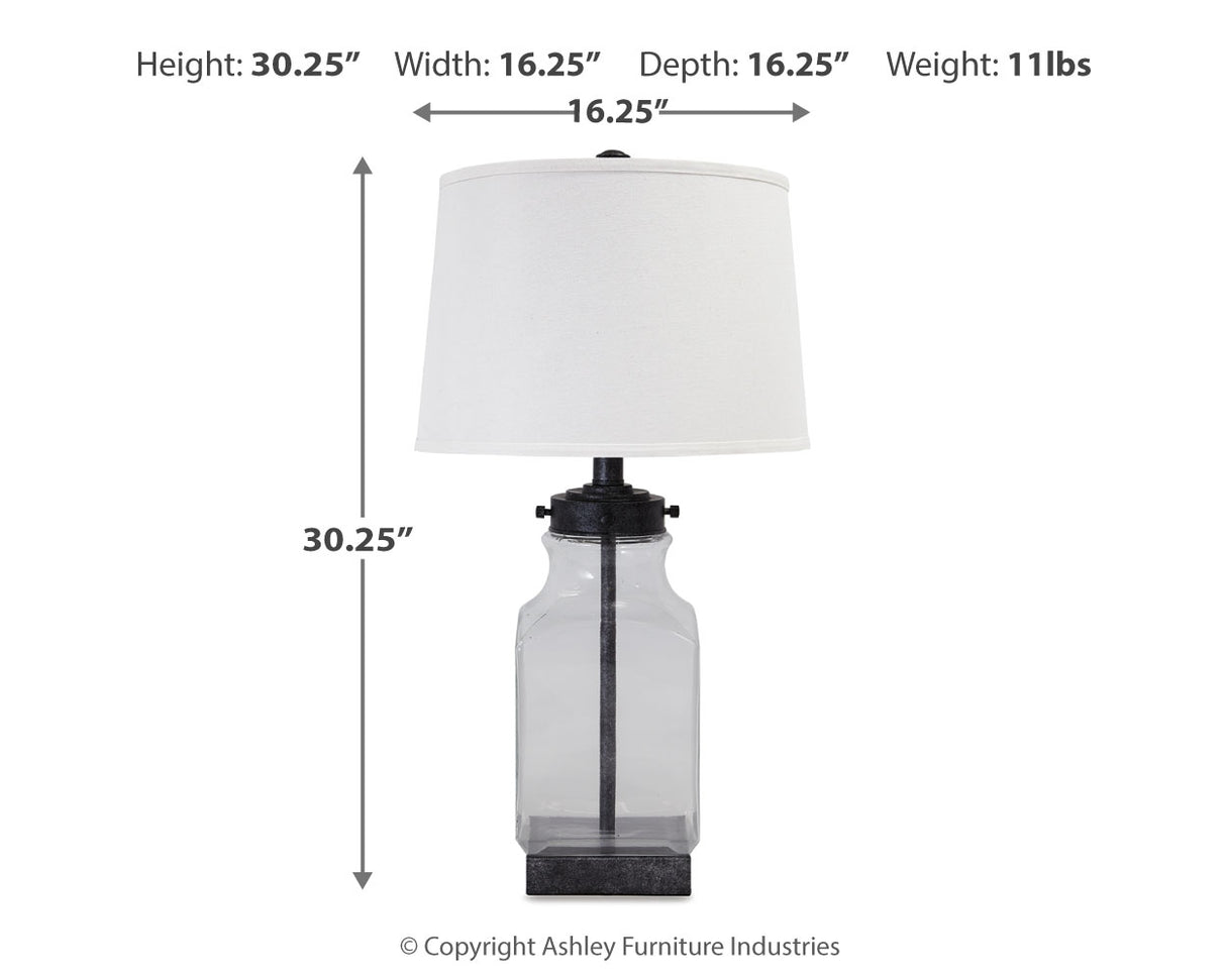 Sharolyn Transparent/Silver Finish Table Lamp