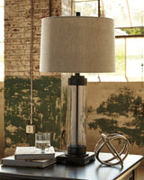 Talar Clear/Bronze Finish Table Lamp