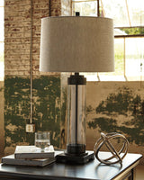 Talar Clear/Bronze Finish Table Lamp