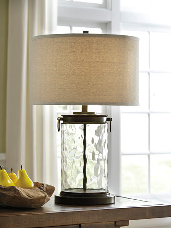 Tailynn Clear/Bronze Finish Table Lamp