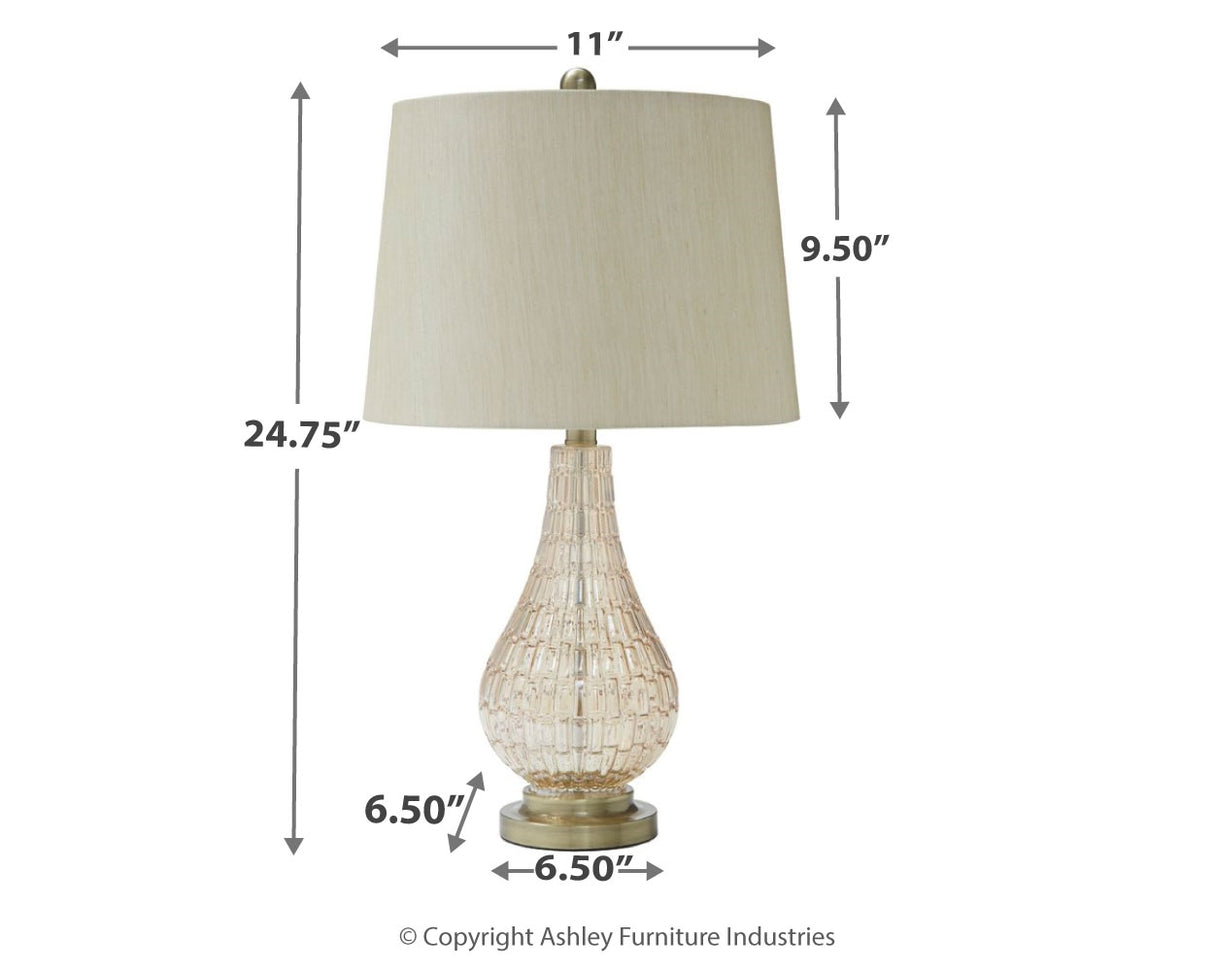 Latoya Champagne Table Lamp