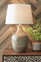 Mari Gray/Gold Finish Table Lamp