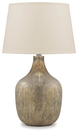 Mari Gray/Gold Finish Table Lamp