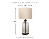 Bandile Clear/Bronze Finish Table Lamp