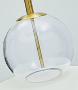 Samder Clear/Brass Finish Table Lamp