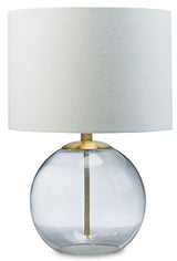 Samder Clear/Brass Finish Table Lamp