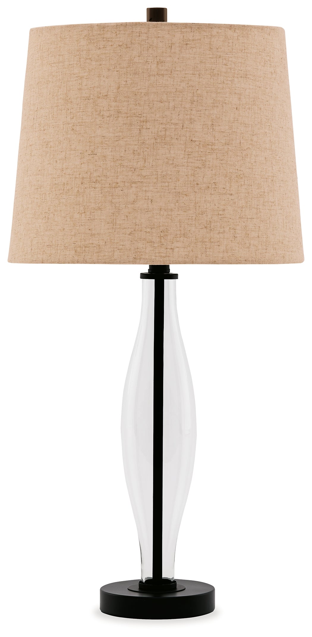 Travisburg Clear/Black Table Lamp (Set Of 2)