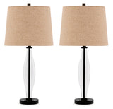 Travisburg Clear/Black Table Lamp (Set Of 2)